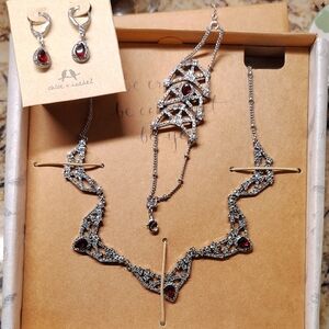 Chloe + Isabel Ethereal Chandelier Collar Necklace, Bracelet & Earrings Set